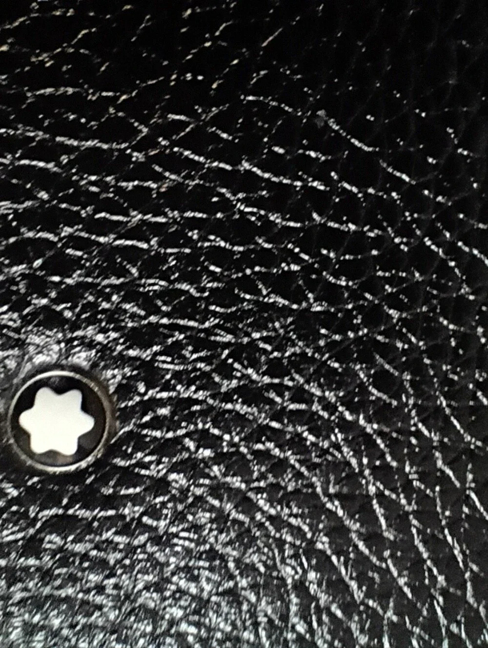 Montblanc Black Leather Zipped Portfolio for Ipad